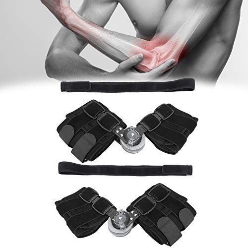 Soporte de codo con bisagras, protector de eliminación de estabilización de fractura de brazo ajustable para dolor de codo(#1)