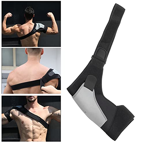 Soporte de Hombro para Hombres Y Mujeres, Inmovilizador de Hombro Izquierdo Y Derecho Soporte de Hombro, para Protección de Lesiones Dolor Puños Rotadores Elásticos Deportivos, para Lesiones Deportiva