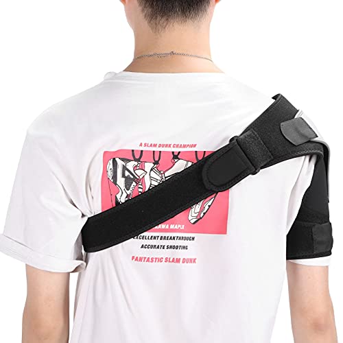 Soporte de Hombro para Hombres Y Mujeres, Inmovilizador de Hombro Izquierdo Y Derecho Soporte de Hombro, para Protección de Lesiones Dolor Puños Rotadores Elásticos Deportivos, para Lesiones Deportiva