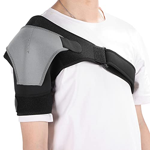 Soporte de Hombro para Hombres Y Mujeres, Inmovilizador de Hombro Izquierdo Y Derecho Soporte de Hombro, para Protección de Lesiones Dolor Puños Rotadores Elásticos Deportivos, para Lesiones Deportiva