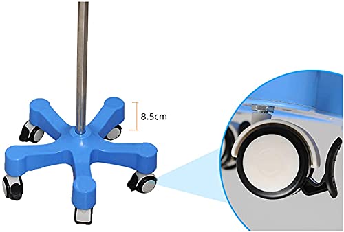Soporte de IV ,Porta sueros Portasueros Intravenosos Médicos Portátiles Del Soporte Del Goteo Con 4 Ganchos Y Caja De Almacenamiento | Soporte Para Bolsa Intravenosa Ajustable En Altura Para Clínica D