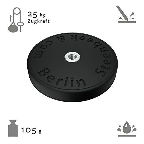 Soporte magnético de goma de 66 mm con rosca interior de 1/4 pulgadas, DSLR, cámara de vídeo, cámara de acción para smartphone, lámpara de estudio, soporte para coche, imán de neodimio de Stenbeek (1)