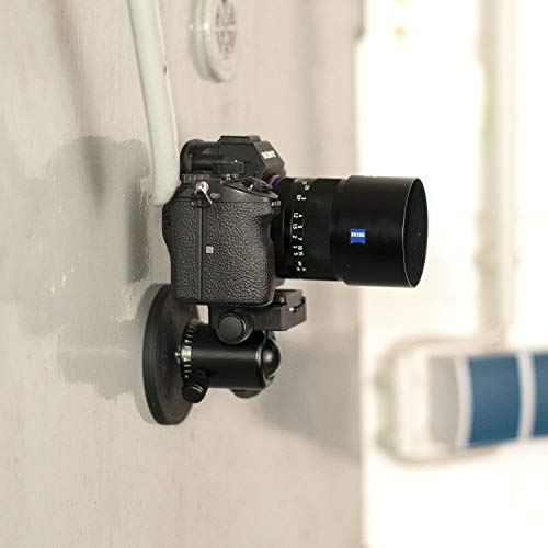 Soporte magnético de goma de 66 mm con rosca interior de 1/4 pulgadas, DSLR, cámara de vídeo, cámara de acción para smartphone, lámpara de estudio, soporte para coche, imán de neodimio de Stenbeek (1)