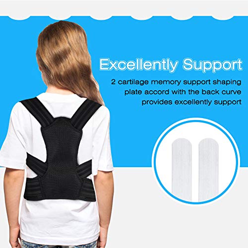 Soporte para la parte superior de la espalda, el corrector de postura estabiliza la clavícula y la parte superior lumbar corrige la mala postura para el cuello, la clavícula, la espalda y