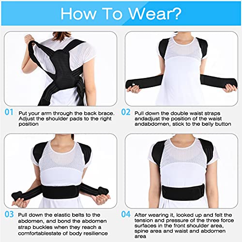 Soporte Para La Parte Superior De La Espalda, Estabiliza La Clavícula Y La Parte Superior De La Espalda Lumbar Corrector De Postura Diseño Ergonómico Corrector De Postura Para Cuello,