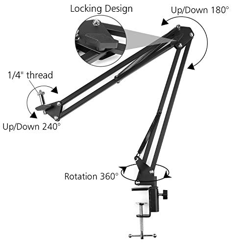 Soporte para teléfono Celular ChromLives Soporte de Video Brazo articulado Brazo de Soporte Tripode mesa Soporte para smartphone, brazo articulado para grabar vídeos o transmisión en vivo