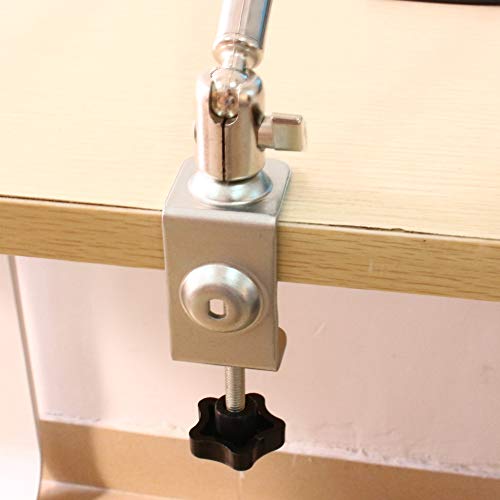 Soporte para teléfono, soportes flexibles para tabletas para el escritorio de la cama, soporte para teléfono celular con suspensión de escritorio para mesa con abrazadera de brazo perezoso