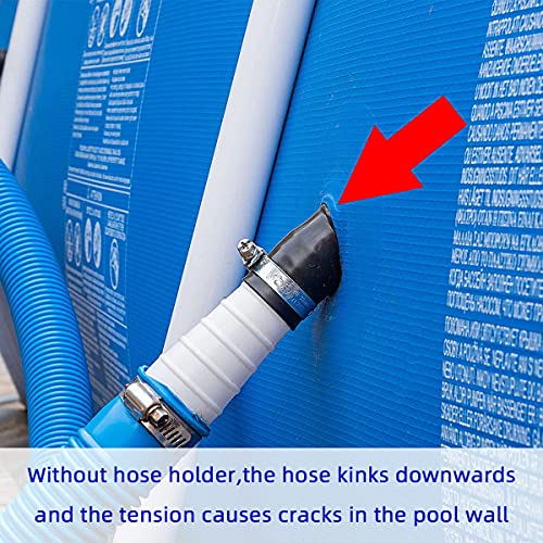 Soportes para Tubos de Piscina, Soporte para Tubos de Piscina para Intex y Bestway, para Tubos 30-37 mm, Soporte Manguera Piscina Accesorios