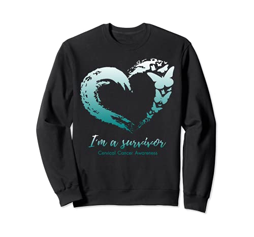 Soy Survivor Cervical Cancer Awareness - Cinta de mariposa Sudadera