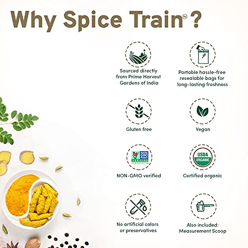 SPICE TRAIN, Clavos de Olor Enteros (454g) | Envase Auto-cierre | Especias Indias 100% Puras | Antioxidantes, Ideal para Cocinar, Batidos, Cafés, Leche y Tés | Veganos, Sin Gluten