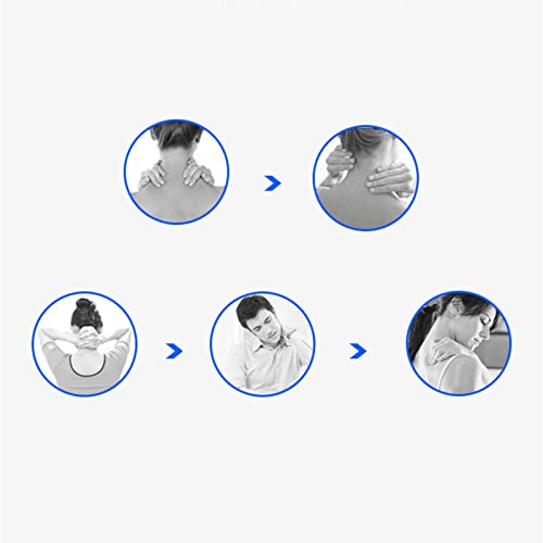 SqSYqz Corrector de tortícolis con Soporte de Lesiones, Dispositivo de tracción del Cuello Cervical, Abrazadera de fijación de Cabeza, Cuello y Pecho Transpirable y Ajustable