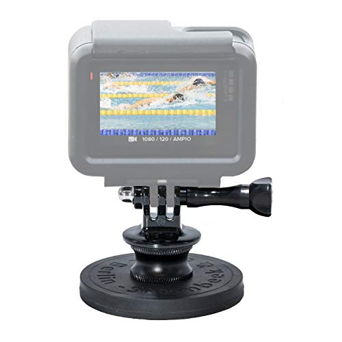 Steenbeek - Soporte magnético para cámara de acción con soporte para GoPro (compatible con cámara de acción GoPro, como GoPro Insta360 DJI Osmo, imán de neodimio de 66 mm, con rosca de foto de 1/4")