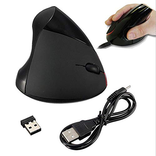 strimusimak Ratón con cable de pie vertical ratón ergonómico universal 1600dpi USB 5 botones ajustables para PC accesorio de ordenador regalo púrpura con cable