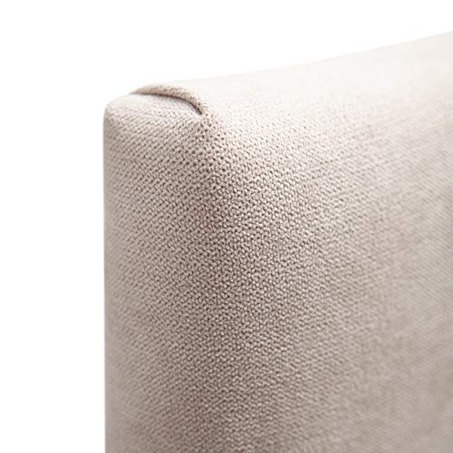 SUENOSZZZ-ESPECIALISTAS DEL DESCANSO Cabecero de Cama Bruselas tapizado en Tela para Camas de 135 (145 x 120 cm) Tela Beige