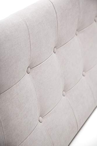 SUENOSZZZ-ESPECIALISTAS DEL DESCANSO Cabeceros de Cama 135 cm. Cabezales de Cama Acolchado Zurich. Cabezal tapizado ACUALINE limpiafacil. Cabeceros de Cama Matrimonio. Color Beige.