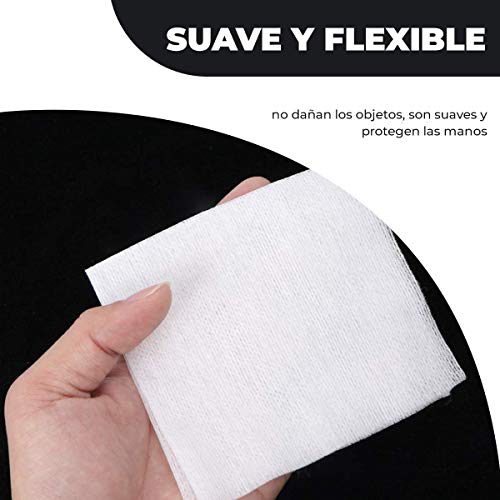 SUMEDTEC - 200 Gasas estériles 7,5 x 7,5 cm .esponjas no tejidas para el cuidado de heridas suministros médicos de primeros auxilios 200 piezas