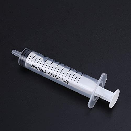 Sumedtec 5 Piezas Jeringas Luer Lock Múltiples Usos Aplicador de Jeringa de Plástico sin Aguja para Laboratorios Científicos Industriales 10 Ml