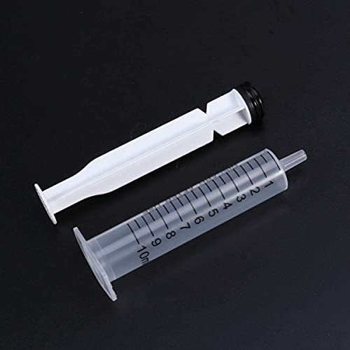 Sumedtec 5 Piezas Jeringas Luer Lock Múltiples Usos Aplicador de Jeringa de Plástico sin Aguja para Laboratorios Científicos Industriales 10 Ml