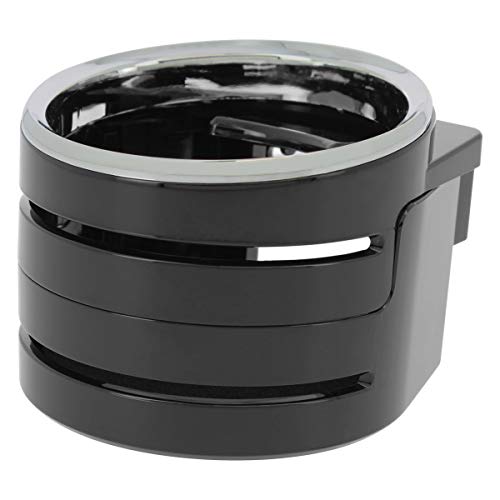 SUMEX DHX4000 Bebidas, Portabebidas Universal, Soporte para Botellas, Latas, Vaso Cafe, para Rejilla de Ventilación de Coche, Negro, Mediano