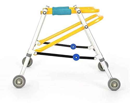 summerr Caminador Andador Aluminio, Caminante de parálisis Cerebral para niños, rehabilitación de extremidades Inferiores, Bastidor de pie, Ayuda para Caminar para niños (Size : B(Medium))