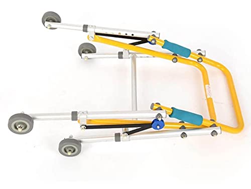summerr Caminador Andador Aluminio, Caminante de parálisis Cerebral para niños, rehabilitación de extremidades Inferiores, Bastidor de pie, Ayuda para Caminar para niños (Size : B(Medium))