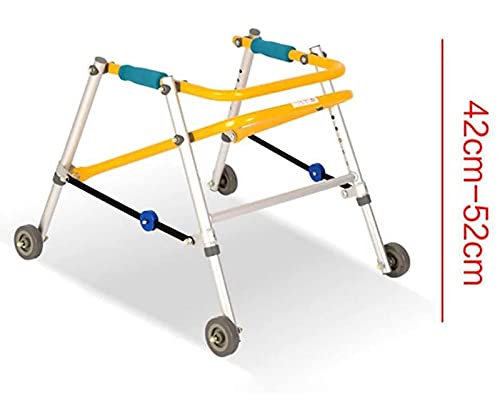 summerr Caminador Andador Aluminio, Caminante de parálisis Cerebral para niños, rehabilitación de extremidades Inferiores, Bastidor de pie, Ayuda para Caminar para niños (Size : B(Medium))