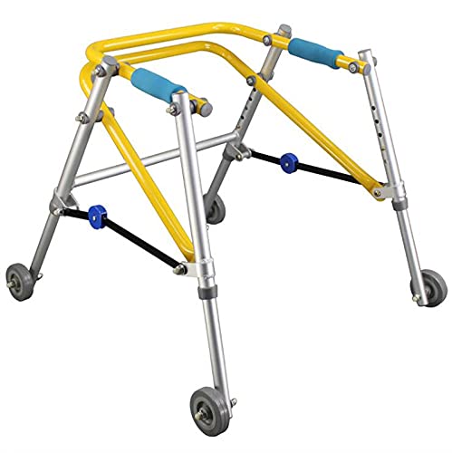 summerr Caminador Andador Aluminio, Caminante de parálisis Cerebral para niños, rehabilitación de extremidades Inferiores, Bastidor de pie, Ayuda para Caminar para niños (Size : B(Medium))