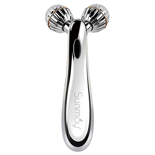 SUNMAY 3D Rodillos Masajeadores Faciales, Microcorriente Cuidado de la piel Masajeador Corporal Facial Herramientas Reafirmantes para Estiramiento Facial en forma de V