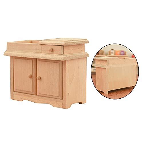 SunniMix 1/12 báscula de casa de muñecas lavamanos Micro Tipo Muebles gabinete Accesorios de Disparo Manualidades simulando baño Cocina Decoración Accesorios