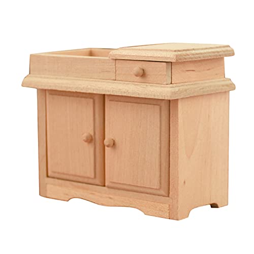 SunniMix 1/12 báscula de casa de muñecas lavamanos Micro Tipo Muebles gabinete Accesorios de Disparo Manualidades simulando baño Cocina Decoración Accesorios