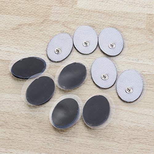 SUPVOX 10PCS / 5Set TENS Electrodos autoadhesivos TENS Unit Snap Pads Body Massager Gel Electrode Pads