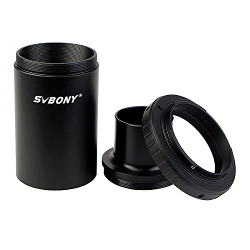 Svbony Adaptador T2 1.25" Adaptador Camara Telescopio Tubo Extensión Anillo T Compatible con Nikon SLR/DSLR