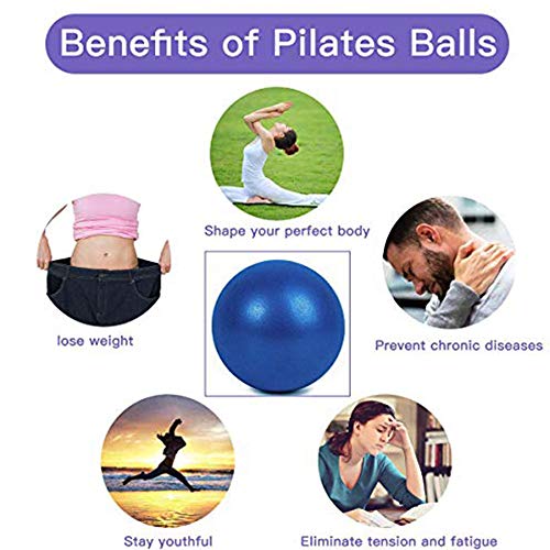SWINILAYA Pelota de Ejercicios de Yoga y Pilates de 9,8 Pulgadas para Entrenamiento de Equilibrio de Estabilidad para Entrenamiento de núcleo, Fisioterapia, Mejora el Equilibrio