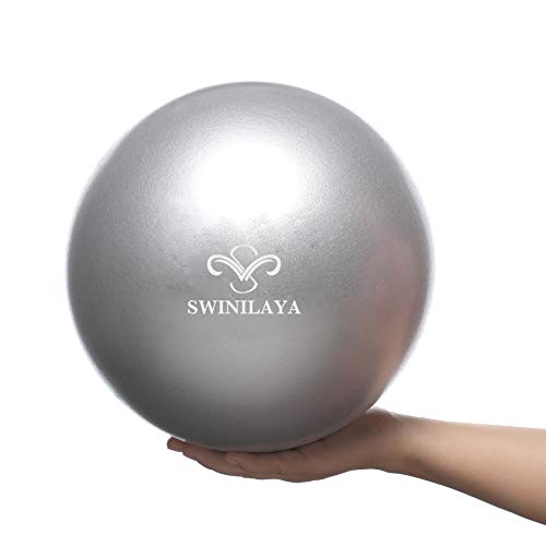 SWINILAYA Pelota de Ejercicios de Yoga y Pilates de 9,8 Pulgadas para Entrenamiento de Equilibrio de Estabilidad para Entrenamiento de núcleo, Fisioterapia, Mejora el Equilibrio