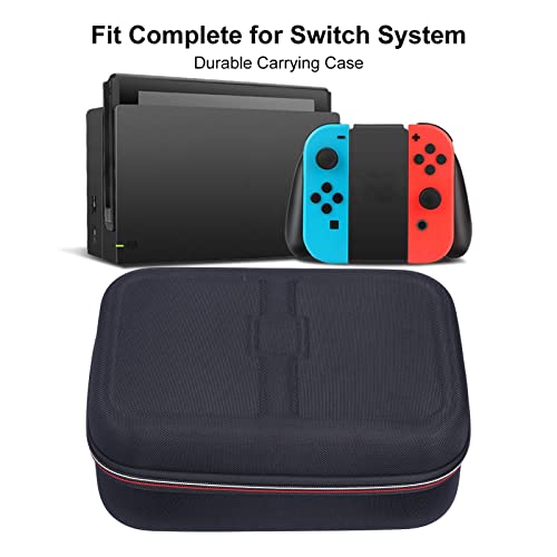 Sxhlseller Estuche De Transporte Compatible con Interruptor, Bolsa Protectora De Almacenamiento con Correa para El Hombro, Estuche Portátil De Viaje Rígido para Consola De Interruptores Y Accesorios