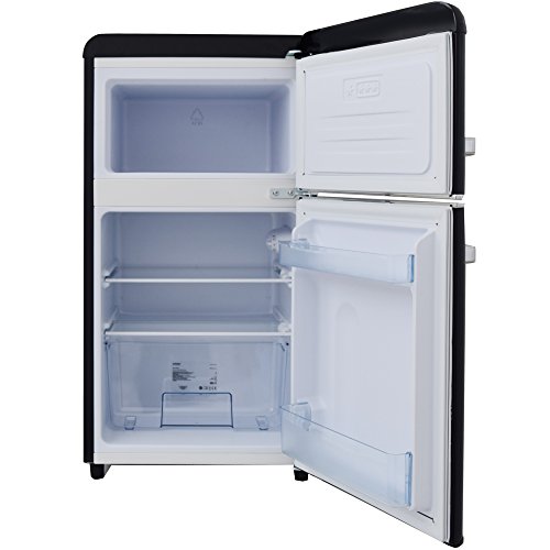 Syntrox Germany KSR-62W Kirkenes - Refrigerador (81 L, bajo ruido, 43 dB, eficiencia energética A+, con 2 puertas de 2 puertas)