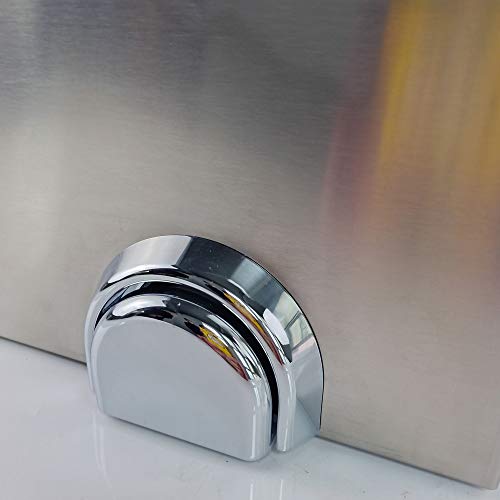 T-CAT Fregadero lavamanos de acero inoxidable a rodilla, montaje en pared que incluye grifo y dispensador de jabón 40x40x24cm