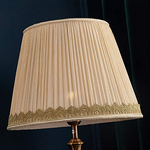 Table lamp Home Mall- Lámpara de Pie Moderna de Metal E27 for Sala de Estar Dormitorio con El Paño Pantalla 158 × 40cm