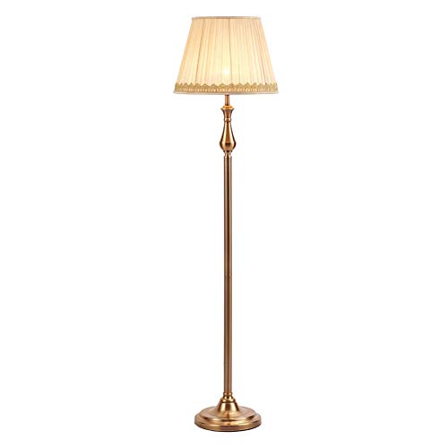 Table lamp Home Mall- Lámpara de Pie Moderna de Metal E27 for Sala de Estar Dormitorio con El Paño Pantalla 158 × 40cm