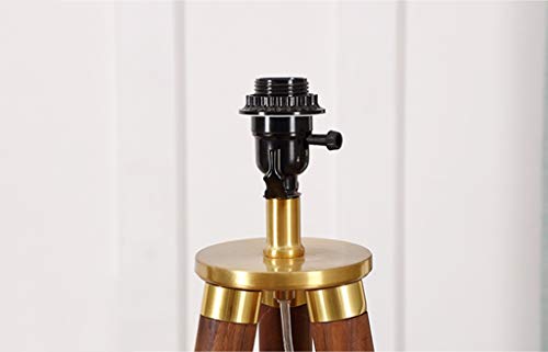 Table lamp Home Mall- Madera Moderna Lámpara De Pie, con El Paño Pantalla, For Sala De Estar Dormitorio 160cm E27 (Color : Linen lampshade)