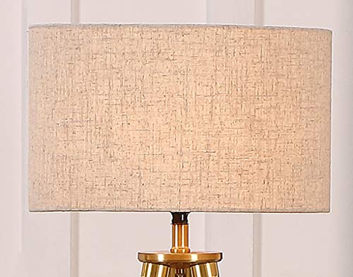 Table lamp Home Mall- Madera Moderna Lámpara De Pie, con El Paño Pantalla, For Sala De Estar Dormitorio 160cm E27 (Color : Linen lampshade)
