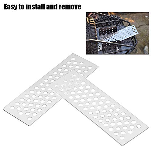 Tablero de Arena RC Duradero y sólido, Piezas de simulación RC de Aluminio Escalera de Arena RC, con Mano de Obra Exquisita para orugas RC 1/10(Blue)