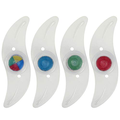 TAGVO 4pcs luz de radios de Bicicleta (rojo+verde+azul+multicolor) con caja delicada,luces de radios de rueda de fácil instalación resistentes al agua,lámpara LED de neón para llantas,3 modos de flash
