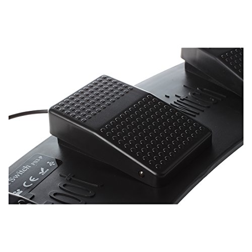 Tamkyo FS3-P USB Foot Triple Interruptor de Pedal de Control del Raton del Teclado de PC del Juego de plastico