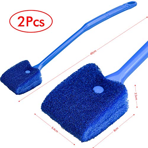 TDDL 2PCS Cepillo de Esponja para Limpieza de Pecera de Acuario 40cm Cepillo de Limpieza para Algas de Acuario Herramientas de Limpieza de Pecera