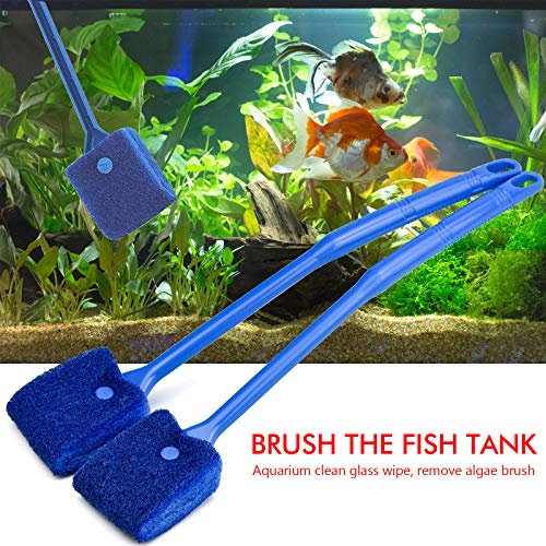 TDDL 2PCS Cepillo de Esponja para Limpieza de Pecera de Acuario 40cm Cepillo de Limpieza para Algas de Acuario Herramientas de Limpieza de Pecera