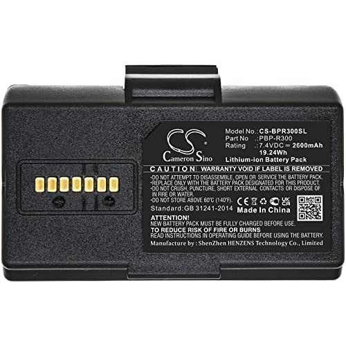 TECHTEK batería Compatible con [Bixolon] SPP-R300, SPP-R310, SPP-R318, SPP-R400II, SPP-R410, SPP-R418 sustituye PBP-R300