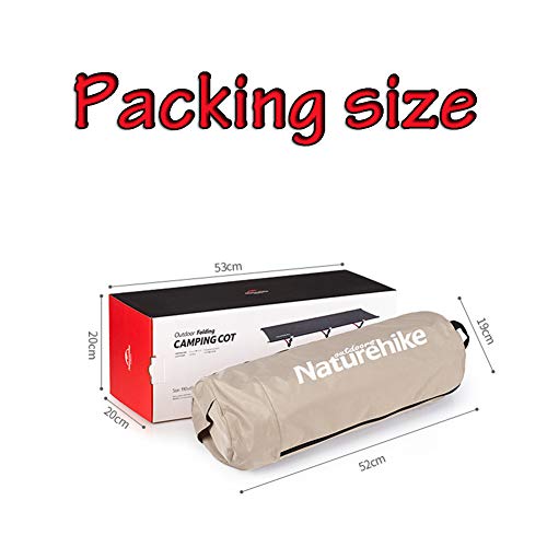 Tentock Cama Que Acampa Plegable a Prueba de Humedad, Camilla de Camping Portátil Ultraligera Al Aire Libre de la Tienda, Carga 200 kg(actualizada,Negro)