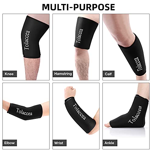 Terapia de frío y calor Paquetes de hielo flexibles Terapia de frío Manga de compresión Paquete de gel reutilizable para lesiones Envoltura en frío para rodilla Codo de tobillo de pantorrilla(S)