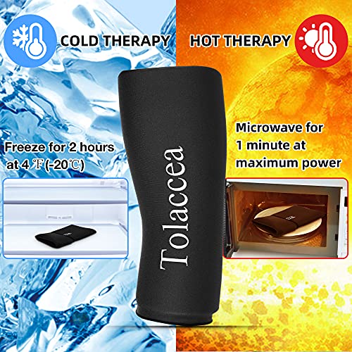 Terapia de frío y calor Paquetes de hielo flexibles Terapia de frío Manga de compresión Paquete de gel reutilizable para lesiones Envoltura en frío para rodilla Codo de tobillo de pantorrilla(S)
